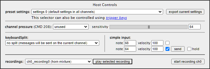Host Controls