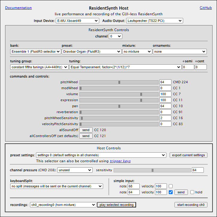 GUI overview